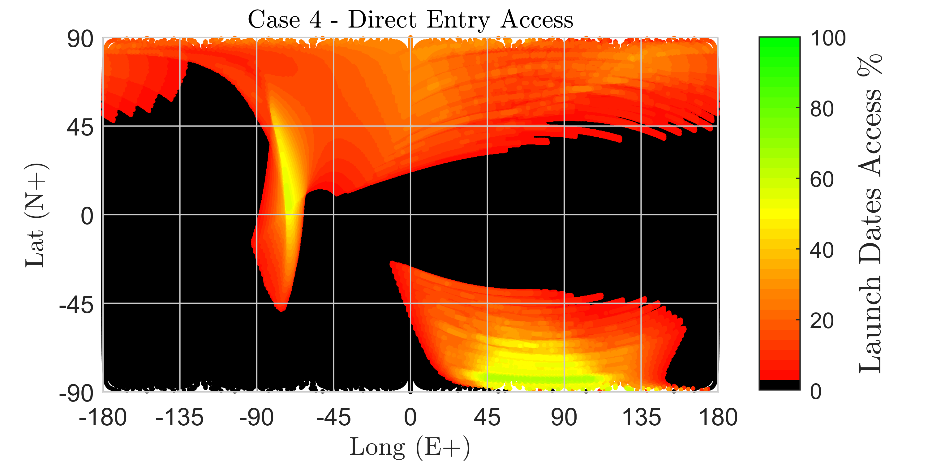 Direct Venus entry accessibility under entry, illumination, and line-of-sight constraints